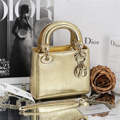 dior bags gold|gold lady Dior bag.